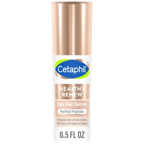 Cetaphil Healthy Renew Hydrating Eye Gel Serum 0.5 Oz, 24Hr Under Eye Cream for Anti Aging, Reduces the Appearance of Dark Circles and Wrinkles, Retinol Alternative Peptide Serum, For Sensitive Skin