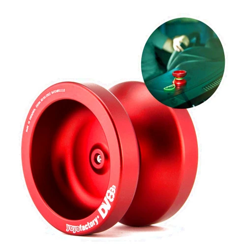 YOYO FACTORY YoyoFactory DV888 Metal Yo-Yo - Red (beginner friendly yoyo, spare string and tips included)
