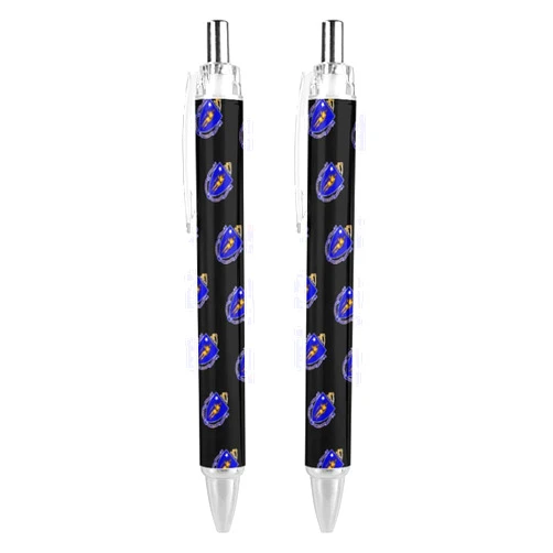 Zenladen0010 Massachusetts State Flag Retractable Roller Ballpoint Pens Blue Ink Smooth Writing 0.5mm Pack of 1/2/4 2 PCS