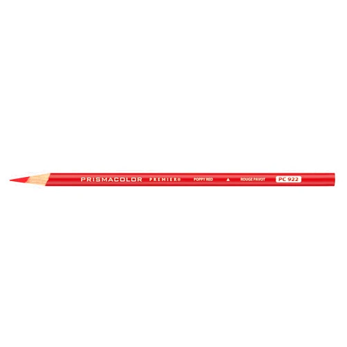 Prismacolor 3351 Premier Colored Pencil, Poppy, Red