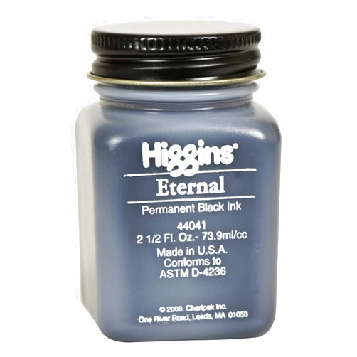 Higgins Black Eternal Ink, 2.5 Oz Bottle (44041)