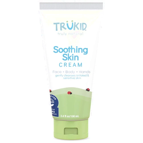 TruKid Soothing Skin Eczema Cream for Babies & Children, NEA-Accepted for Eczema, Safe for Sensitive Skin, All Natural Ingredients, Unscented, Hydrates & Moisturizes Irritated & Itchy Skin, 3.4oz