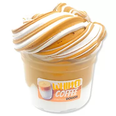 Dope Slimes Whipped Coffee Butter Slime (8oz) - memoryDOUGH Slime - Handmade in USA