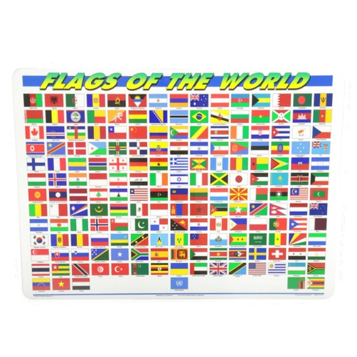 Painless Learning Flags of The World Placemat, Large