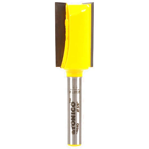 YONICO Router Bits Straight Bit 5/8-Inch Diameter X 1-Inch Height 1/4-Inch Shank 14954q