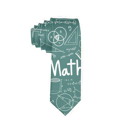 SuperJK Men's Tie Necktie - Funny & Fashion, Math Mathematical Formula Equation Ties, Casual Elegant Neckties For Party, Wedding, Daily, Business Meeting, Office