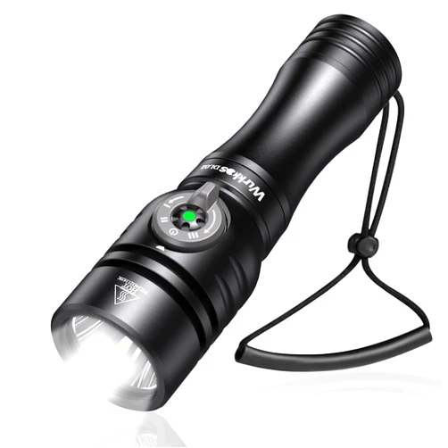 Wurkkos DL02 Dive Lights Scuba Diving,3000 Lumens Underwater Flashlight 496M Long Throw Power Indicator 100M Dive Light,3 Lighting Modes,IPX8 Waterproof Submersible Flashlight for Deep Sea Cave