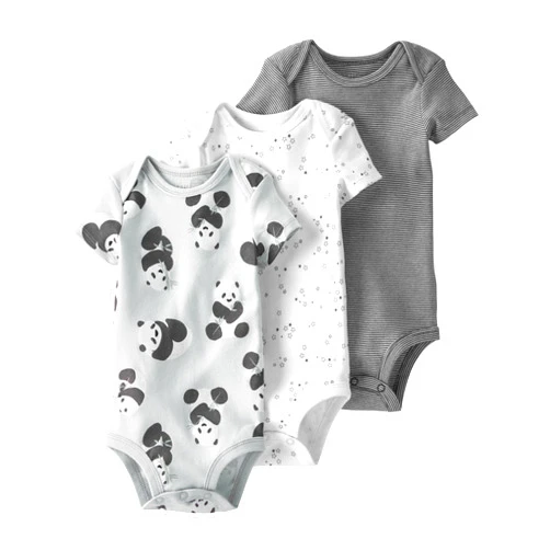 little planet by carter's unisex-baby 3-pack Short Sleeve Bodysuits Made With Organic Cotton