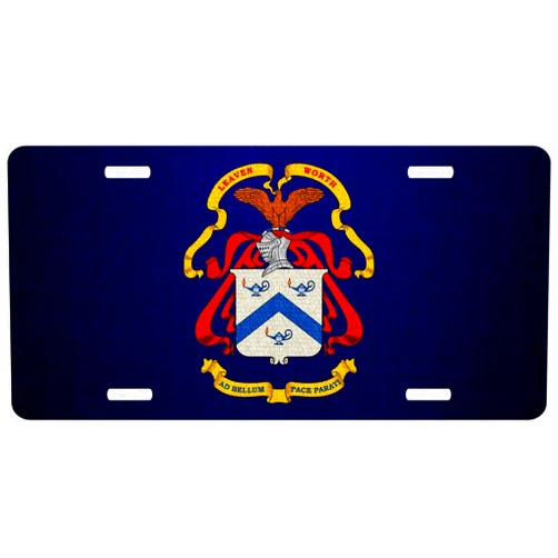 ExpressItBest Premium Aluminum License Plate - U.S. Army Command and General Staff College (C&GSC), Coat