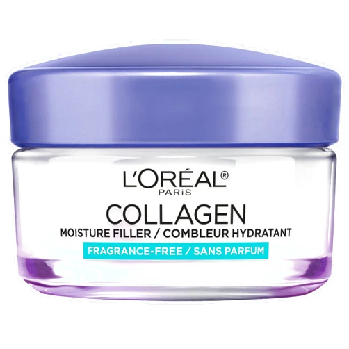 L'Oreal Paris Collagen Moisture Filler Facial Moisturizer, Anti Aging Face Cream, Non-Greasy Skin Care Formula For Up to 48HR Hydration, 1.7 oz
