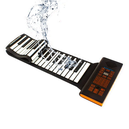 Hami 88 Keys Roll-up Piano Portable Electronic Piano,PT88 Flexible Foldable Roll Up Educational Electronic Digital Music Piano Keyboard with Recording