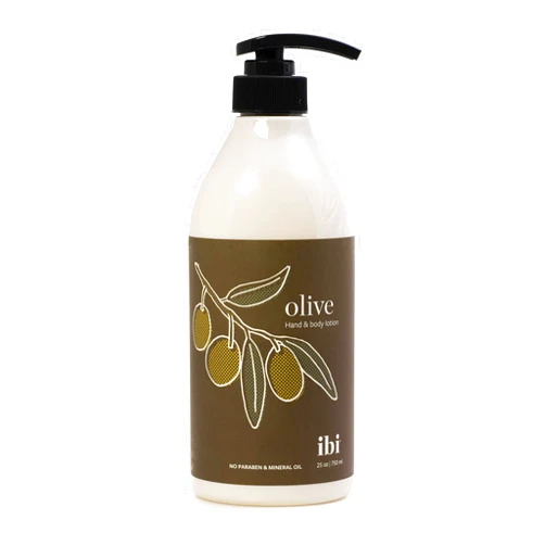 IBI Moisture Mineral Oil Free Hand and Body Lotion For Dry Skin with Olive 25.4 fl oz / 750ml, 1bottle