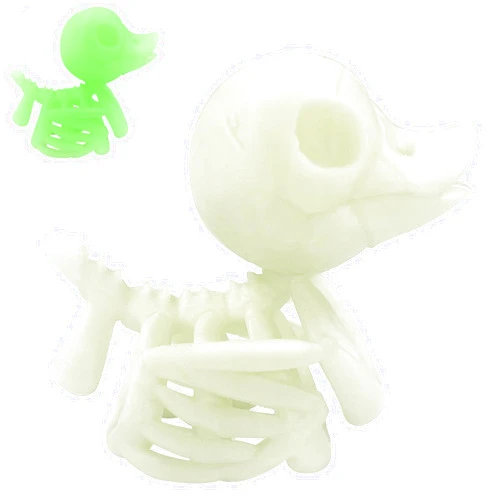 Generic Funny Duck Skeleton for Party Decor - Fluorescent Skeletons Duck Bones Décor for Halloween Indoor Outdoor Prop Decorations, Horror Cute Scene Party Favors (1PCS - Skeleton Duck)