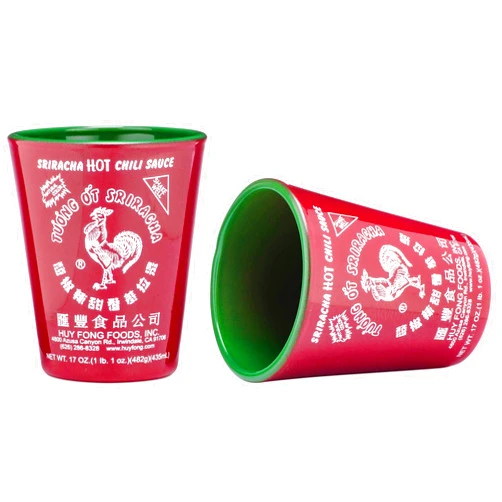 Sriracha2Go Sriracha Shot Glasses (Set Of 2)