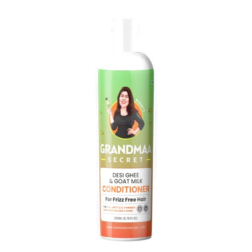 Generic GRANDMA SECRET'S Desi Ghee and Goat Milk Conditioner - Handmade Natural Conditioner for Extreme Dry Hair - Anti Frizz Conditioner for Soft, Shiny Hair - Sulphate/Paraben Free - 200mL