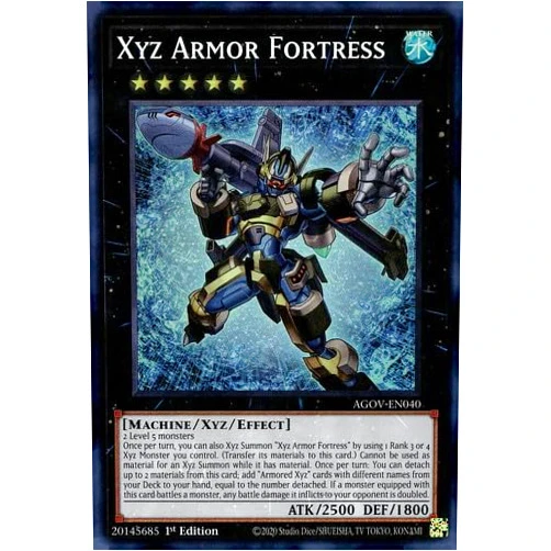 Yu-Gi-Oh! Xyz Armor Fortress - AGOV-EN040 - Super Rare - 1st Edition