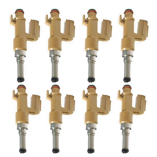 Kacrik 8pcs Fuel Injectors Yes, Compatible Replacement (Refer to Applicable Models) Toyota Sequoia Tundra Land Cruiser Lexus 2008-2013 23250-0S020 23209-39165 23209-09151