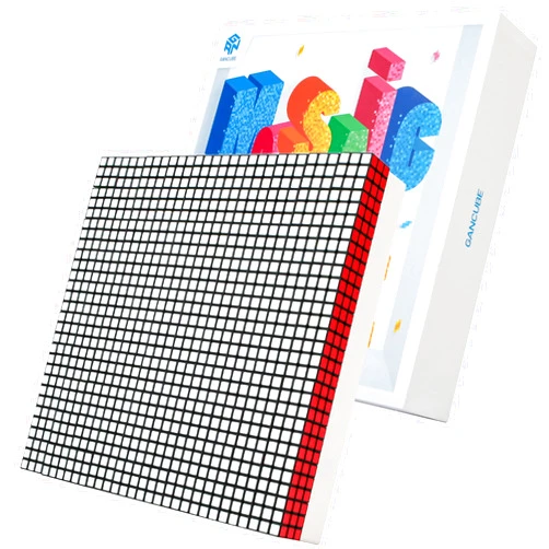 LotFancy GAN Mosaic Cubes 10x10, 100pc 3x3 Mini Cubes, with Puzzle Plate, Magic Cube Puzzle Toy for Kids Adults