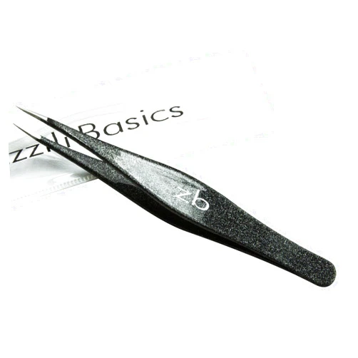 Zizzili Basics Ingrown Hair Tweezers by Zizzili Basics - Surgical Grade Stainless Steel Fine Pointed Tweezers - Precision Aligned Tips for Splinter, Eyebrow & Facial Hair Removal - with Bonus Tip Guard & Carry Pouch