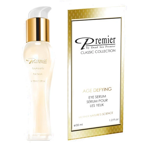 Premier by Dead Sea Premier Premier Dead Sea Classic Eye Serum, Hypoallergenic, Age defying, Helps minimize wrinkles, Dark circles, Sagging skin, Reduce bags, with vitamins A & E 1.2 fl.oz
