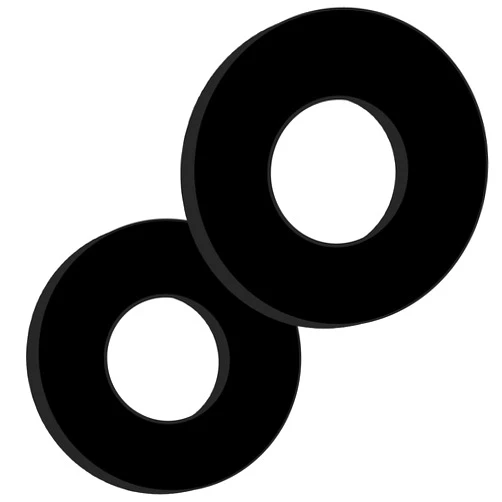 Gripdonuts.com® Dirt Bike Motorcycle ATV BMX Premium Grip Donuts - Blackout Mini