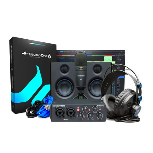 PreSonus AudioBox 96 25th Anniversary Studio Ultimate Bundle Complete Recording Kit with Studio One Artist DAW Software