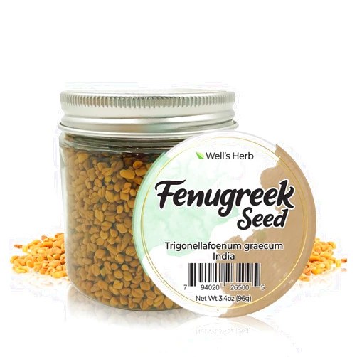 Well's Oil Dried Fenugreek Seed, 3.4 oz, 100% Natural, Perfect for Herbal-Infused Hair Oil, For Hair & Skin Oil DIY