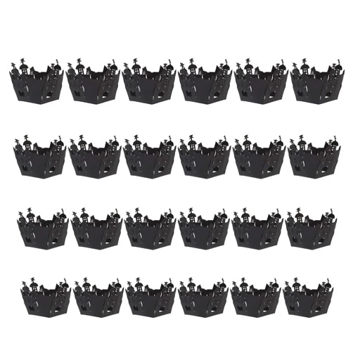 DOITOOL 24pcs Hollow Paper Cup Muffin Liners Baking Cups Hollow- Out Decor Cupcake Ornament Cupcake Wrappers Cup Cake Paper Cup Cupcake Liner Halloween Cake Decor Dining Table Small Tools