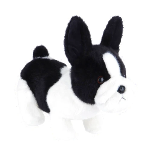 Apricot Lamb Toys Plush Black and White Charming French Bulldog Puppy Dog Stuffed Animal Soft Cuddly Perfect for Kids 8.3 Inches