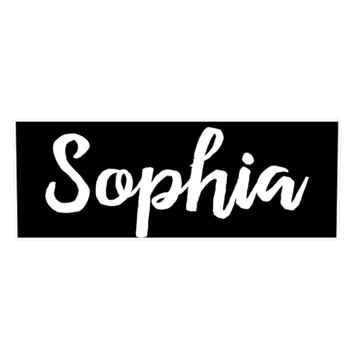 American Magnet MAGNET Sophia. My Name is Sophia! Magnet Vinyl Magnetic Sticker 20 mil - Size 5