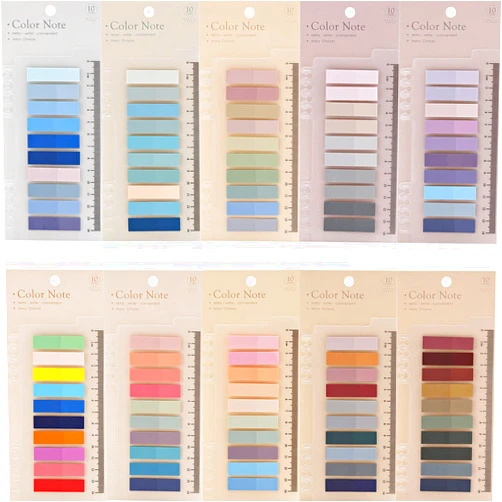 Cherrytree 2000Pcs Sticky Tabs for Annotating Books, Clear Sticky Notes for Binders, Page Markers for Notebooks, Multi-Colored Writable and Repositionable Book Flags Strip Index Tabs