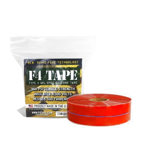 Bond It F4 Emergency Self-Fusing Silicone Tape, Repair Plumbing Pipe & Radiator Hose Leak, Electrical Insulation, Permanent Bonding, Waterproof, 1