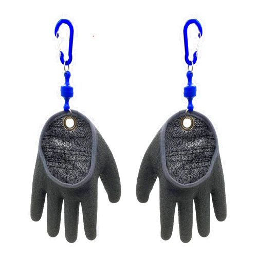 Inf-way Fishing Glove with Magnet Release, Fisherman Professional Catch Fish Gloves Cut&Puncture Resistant with Magnetic Hooks Hunting Glove 1 Pair (Extra Large)