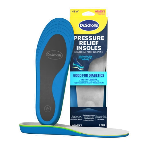 Dr. Scholl's Dr. Scholl’s Pressure Relief Insoles - The Only Proven Insole to Reduce Episodes of Nerve Pain, Neuropathy Pain Relief for Feet, Good for Diabetics, Reduces Foot Pressure, Shoe Inserts Women Size 6-10