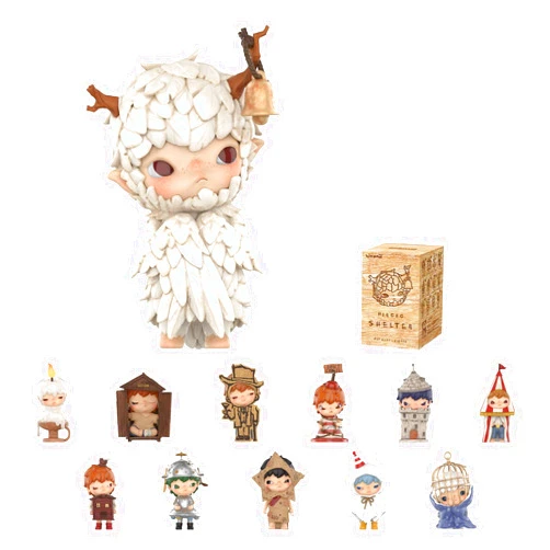 POP MART Hirono Shelter Series Figures, HIRONO Blind Box Figures, Random Design Action Figures Collectible Toys Home Decorations, Holiday Birthday Gifts for Boys and Girls, Single Box