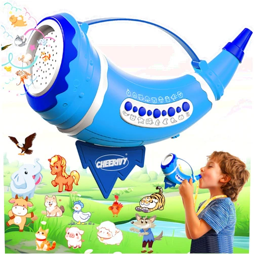 YWFSFZ TEVYKOKF Animal Caller Toys for kids 3-5, Hunting Toys with 2 Modes & 30 Realistic Animal Sounds, Outdoor Discovery Play with 8