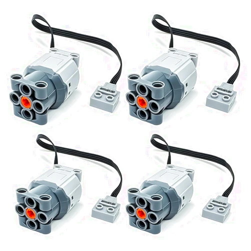 YUN.arbor Power Functions L-Motor 88003 (4 PCS) Compatible with Lego Motor MOC Technic Parts
