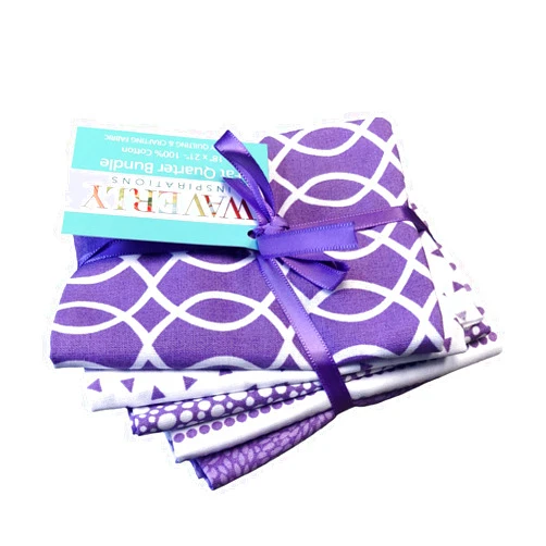 Fat Quarters Waverly Inspirations Fat Quarter Stack 5 Cotton Fabric Purple Lavender