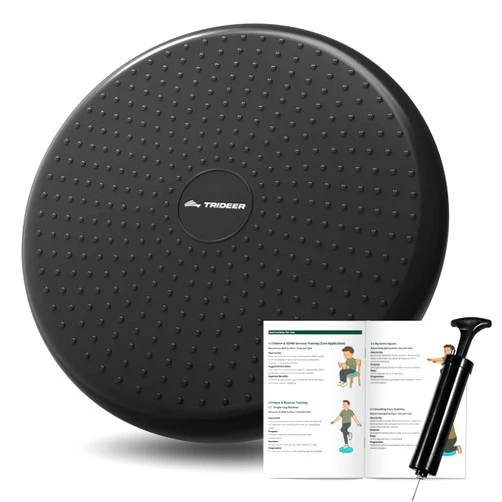 Trideer Wobble Cushion Core Balance Disc, Flexible Seating for Classroom Elementary, Wiggle Seat for Sensory Kids, Balance Pad with Inflation Pump