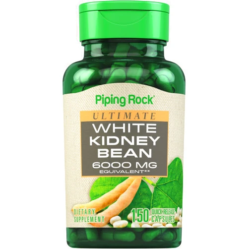 Piping Rock White Kidney Bean Extract | 150 Capsules | Non-GMO & Gluten Free Supplement