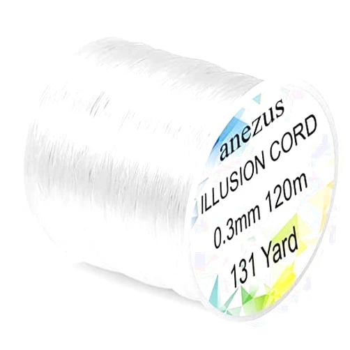 anezus Fishing Line Nylon String Cord Clear Fluorocarbon Strong Monofilament Fishing Wire