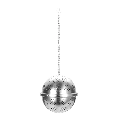 WSLWJH Tea Strainer Tea Tray 304 Stainless Steel Ball Shape Tea Infuser Loose Tea Leaf Spice For Teapot Kitchen Tools