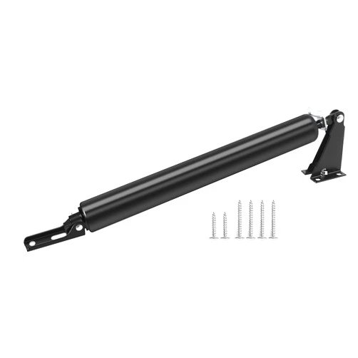 Dluno Screen Door Closers Kit,Storm Door Closer, Pneumatic Door Closer Bracket Adjustable Closing Door Cushion Speed, Stable Door Closer System, Screen Door Opener and Closer 1Pack(Black)