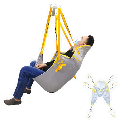 Miss Daisy Hoyer Lift Sling - Patient Lift Slings for Home Use, U Shape Divided Leg Sling with Head Support for Safe and Easy Patient Transfer, Patient Lift Sling, Hoyer Sling, Lifts - Supports up to 500 lbs