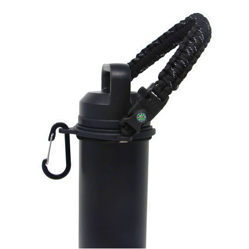 One MissionX Paracord Handle for YETI Rambler 46oz 36oz 26oz 64oz 18oz 12oz Water Bottles, Durable Carrier Strap - Holder