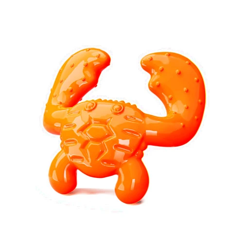 BLESQU Indestructible Dog Chew Toy – Crab-Shaped Tough Nylon for Aggressive Chewers, Teeth Cleaning, Bacon Flavor, Anxiety Relief, Durable Chew Toy for Large Dogs