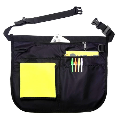 Bafelia Waterproof Server Apron for Women with 5 Pockets,Quickly Put on and Take off Waitress Aprons,Work Apron for Bartender Barista