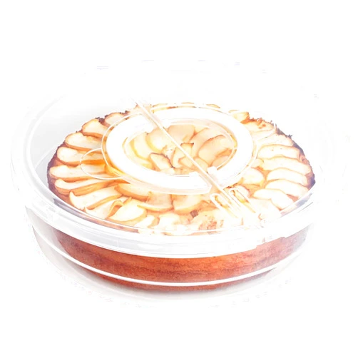 Mission Gallery Plastic Pie Carrier with Lid and Handles - Airtight Cover, BPA Free Container for Pies and Pastry Products - Round Keeper Keeps Cookies, Muffins, Cupcakes, Bakery Fresh