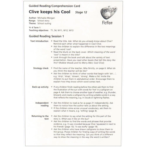 By Thelma Page (Author) Oxford Reading Tree: Stage 12: TreeTops Stories: Guided Reading Cards