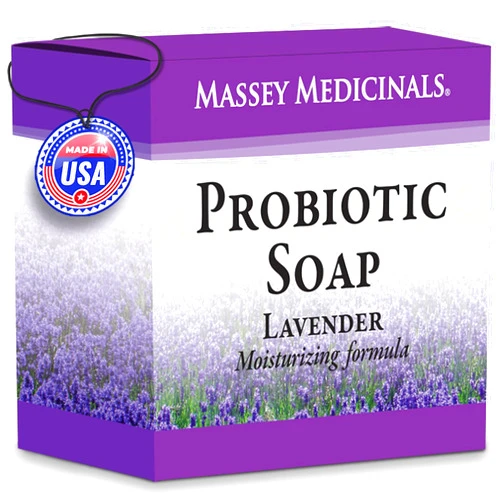 Candida Freedom Massey's Lavender Bliss Probiotic Soap Bar - Ideal Gift for a Spa-Like Experience - Perfect for Men & Women - Elevate Your Daily Wash with this Invigorating 4oz Bar